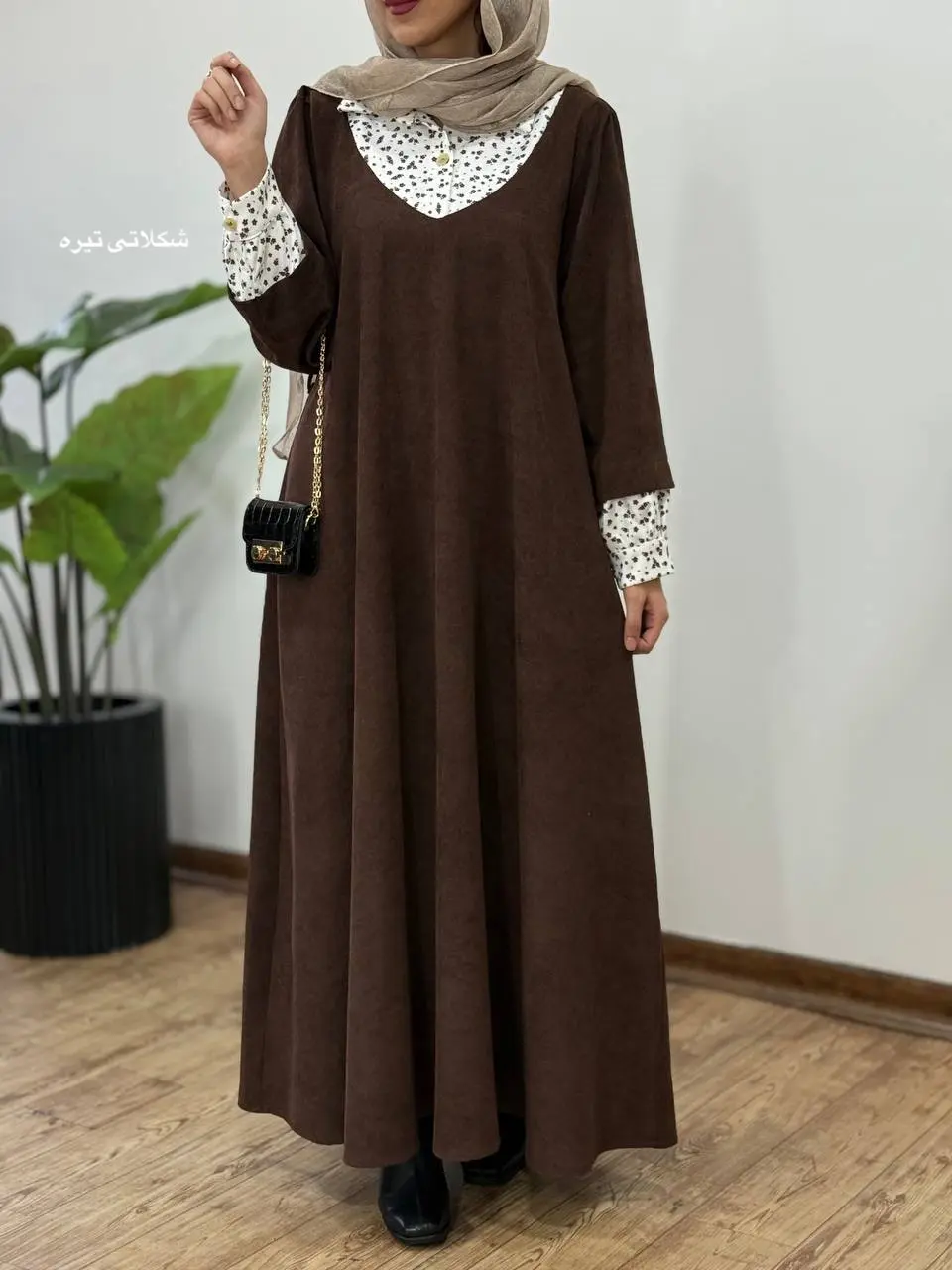 پیراهن مانتویی پاییزه نورین